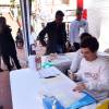 Image de l'opération de dépistage du VIH Test in the City, soutenue par la princesse Stéphanie, sur la promenade Honoré II devant le centre commercial de Fontvieille à Monaco le 25 novembre 2015. © Bruno Bebert / BestImage
