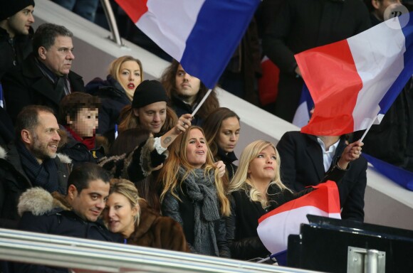 Pierre Sarkozy - Personnalités lors du match de football Paris Saint-Germain (PSG) -Troyes au Parc des Princes à Paris, le 28 novembre 2015.