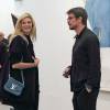 Josh Hartnett et sa compagne Tamsin Egerton (enceinte) - Vernissage du salon d'art contemporain "Frieze" à Londres le 13 octobre 2015
