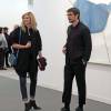 Josh Hartnett et sa compagne Tamsin Egerton (enceinte) - Vernissage du salon d'art contemporain "Frieze" à Londres le 13 octobre 2015