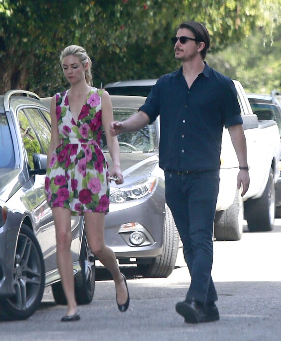 Exclusif - Josh Hartnett et sa petite amie Tamsin Egerton visitent des maisons dans le quartier de Hollywood Hills, le 14 mars 2015