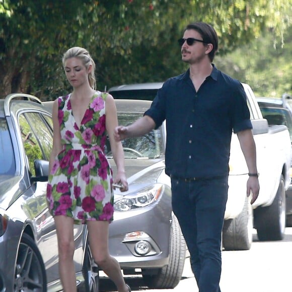 Exclusif - Josh Hartnett et sa petite amie Tamsin Egerton visitent des maisons dans le quartier de Hollywood Hills, le 14 mars 2015