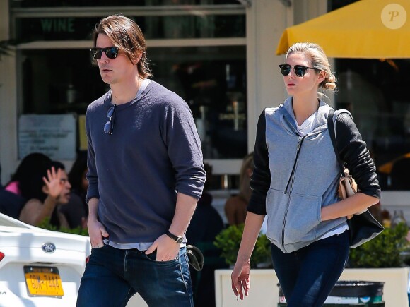 Josh Hartnett et sa petite-amie Tamsin Egerton à New York, le 5 mai 2013.