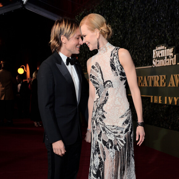 Nicole Kidman et son mari Keith Urban à la soirée ‘Evening Standard Theatre Awards' à Londres, le 22 novembre 2015