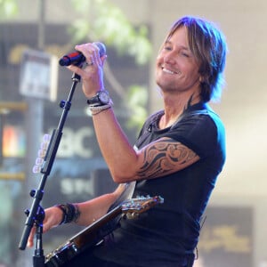 Keith Urban en concert au «Rockefeller Plaza» à New York, le 7 aout 2015