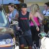 David Beckham à la sortie du SoulCycle après son cours de gym à Brentwood
