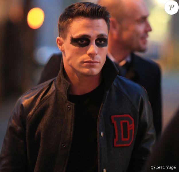 Exclusif - Colton Haynes sur le tournage de la série "Arrow" à Vancouver, le 17 février 2015