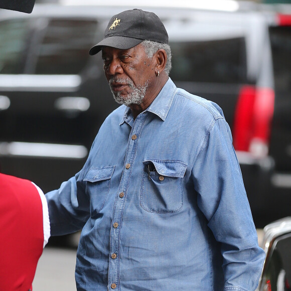 Morgan Freeman arrive à son hôtel de New York, le 9 octobre 2015