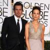 Kate Beckinsale et Len Wiseman - 72e cérémonie annuelle des Golden Globe Awards à Beverly Hills. Le 11 janvier 2015