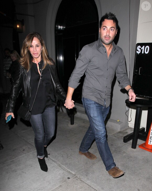 Melissa Rivers et son petit ami Mark Rousso à la sortie du restaurant Craig à West Hollywood, le 7 mars 2015