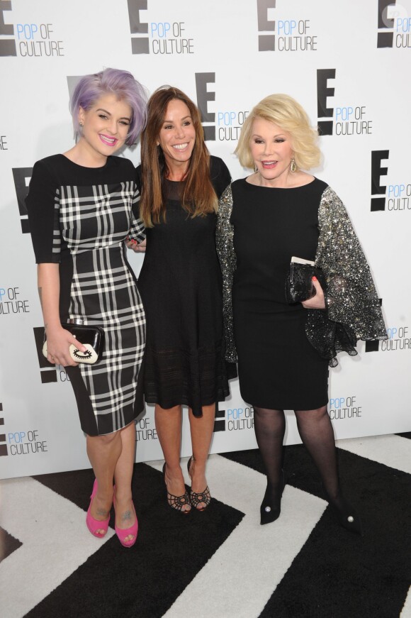 Kelly Osbourne, Melissa Rivers, Joan Rivers à la soirée E! Pep of Culture à New York, le 30 avril 2012