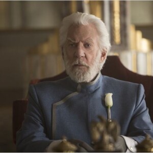 Donald Sutherland en Snow dans Hunger Games