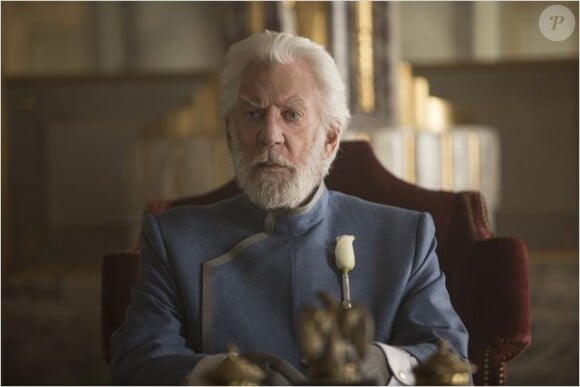 Donald Sutherland en Snow dans Hunger Games