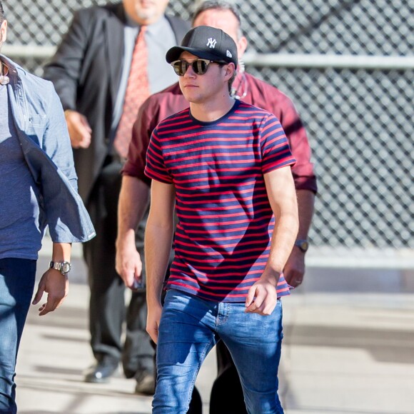 Le groupe One Direction (Harry Styles, Louis Tomlinson, Niall Horan, Liam Payne) en concert lors de 'Jimmy Kimmel Live!' à Hollywood, le 19 novembre 2015. © CPA