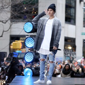 Justin Bieber lors de l'émission "Today" au Rockefeller Center à New York, le 18 novembre 2015.