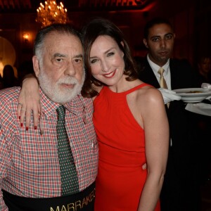 Francis Ford Coppola et Elsa Zylberstein - Dîner Dior à l'hôtel Royal Mansour lors du 15ème Festival international du film de Marrakech, le 11 décembre 2015.