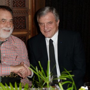 Francis Ford Coppola et Sidney Toledano - Dîner Dior à l'hôtel Royal Mansour lors du 15ème Festival international du film de Marrakech, le 11 décembre 2015.