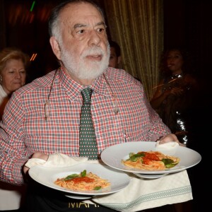 Francis Ford Coppola sert ses spaghettis - Dîner Dior à l'hôtel Royal Mansour lors du 15ème Festival international du film de Marrakech, le 11 décembre 2015.