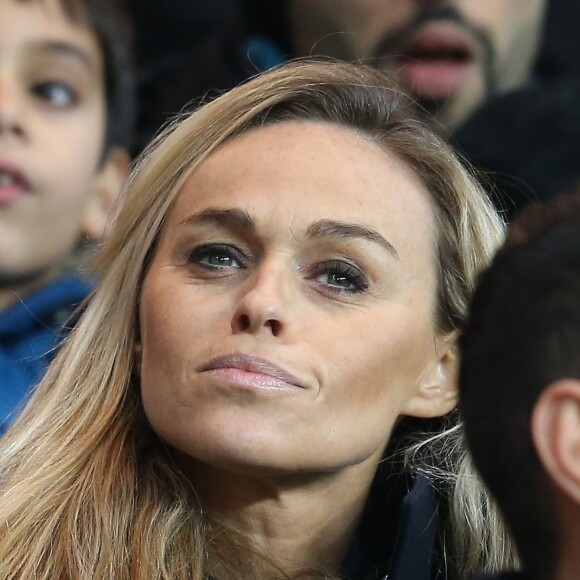 Cécile de Ménibus lors du match de Ligue 1 PSG-Lyon lors de la 18e journée au Parc des Princes à Paris, le 13 décembre 2015.