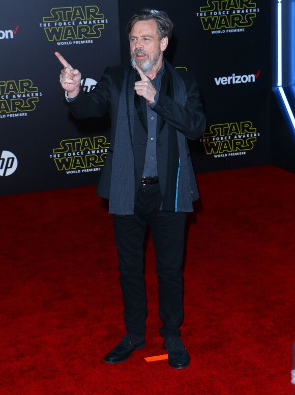 Mark Hamill - Avant-première du film Star Wars : Le Réveil de la force à Hollywood au Chinese Theater (Los Angeles), le 14 décembre 2015