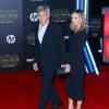 Harrison Ford et sa femme Calista Flockhart - Avant-première du film Star Wars : Le Réveil de la force à Hollywood au Chinese Theater (Los Angeles), le 14 décembre 2015