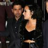 Demi Lovato et son compagnon Wilmer Valderrama à l'after party de Jennifer Lopez des American Musics Awards à Hollywood le 22 novembre 2015. © CPA / Bestimage
