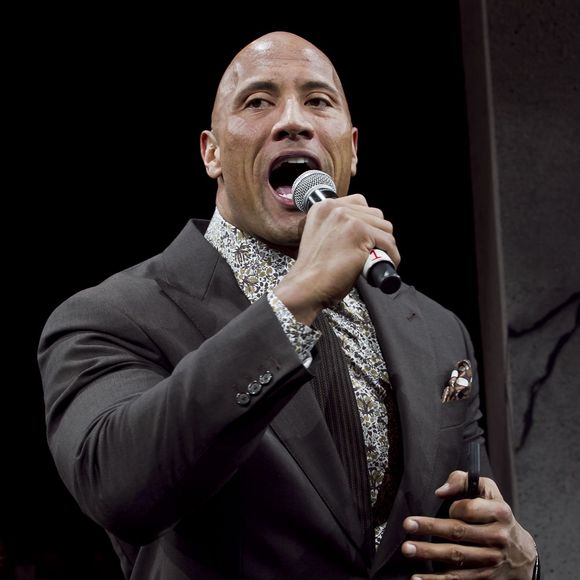 Dwayne Johnson lors de la première de San Andreas au Cinepolis Acoxpa de Mexico le 23 mai 2015