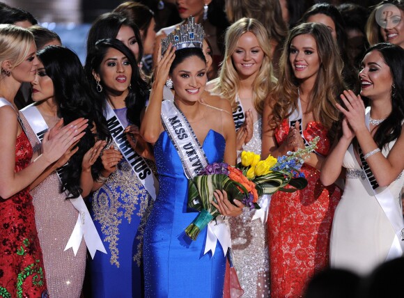 Miss Philippines Pia Alonzo Wurtzbach reacts as she is named the 2015 Miss Universe during the 2015 Miss Universe Pageant at The Axis at Planet Hollywood Resort & Casino on December 20, 2015 in Las Vegas, NV, USA. Photo by Frank Micelotta/PictureGroup/ABACAPRESS.COM21/12/2015 - Las Vegas