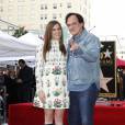 Quentin Tarantino et sa compagne Courtney Hoffman - Quentin Tarantino reçoit son étoile sur le Walk of Fame à Hollywood le 21 décembre 2015.