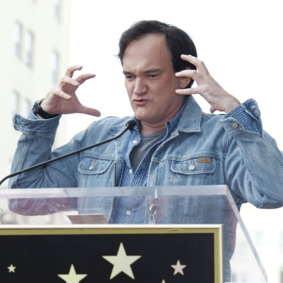 Quentin Tarantino - Quentin Tarantino reçoit son étoile sur le Walk of Fame à Hollywood le 21 décembre 2015.