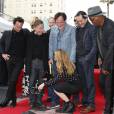 Quentin Tarantino, Samuel L. Jackson, Demian Bichir, Tim Roth, Jennifer Jason Leigh, Walton Goggins - Quentin Tarantino reçoit son étoile sur le Walk of Fame à Hollywood le 21 décembre 2015.