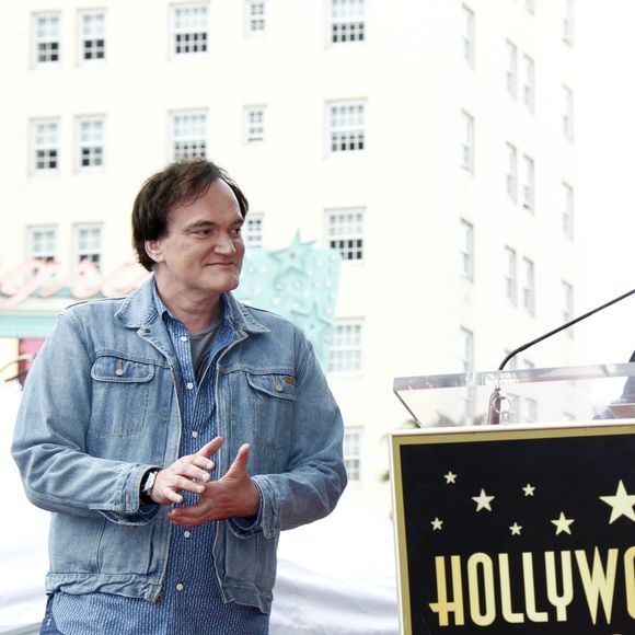 Quentin Tarantino, Samuel L. Jackson - Quentin Tarantino reçoit son étoile sur le Walk of Fame à Hollywood le 21 décembre 2015.