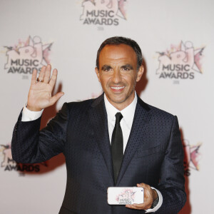 Nikos Aliagas, à la 17e cérémonie des NRJ Music Awards 2015 au Palais des Festivals à Cannes, le 7 novembre 2015. © Christophe Aubert