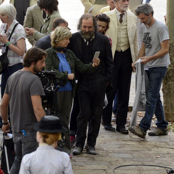 Exclusif - P Tournage à Aix-en-Provence du film "Cézanne et moi" de Danièle Thompson, avec Guillaume Canet dans le rôle de l'écrivain Emile Zola et Guillaume Gallienne dans celui du peintre aixois Paul Cézanne. Le 10 septembre 2015