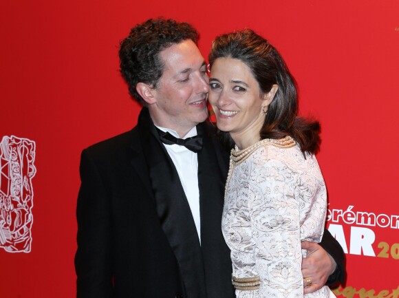 Guillaume Gallienne et sa femme Amandine - 39e cérémonie des César à Paris, le 28 février 2014.