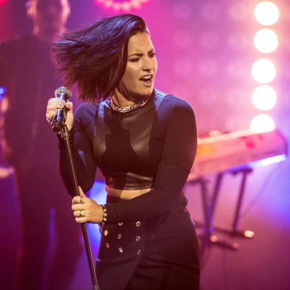 Demi Lovato sur le plateau de l'émission "Senkveld" à Oslo. Le 5 novembre 2015