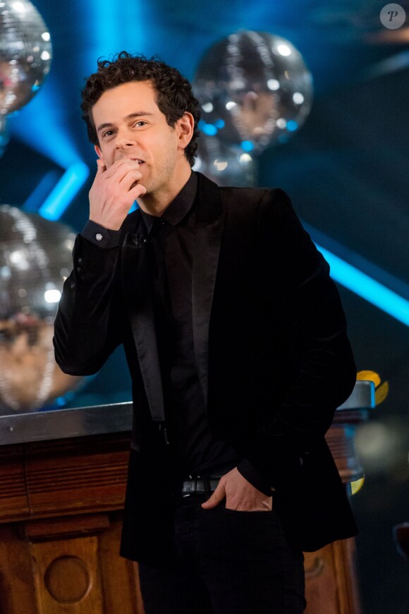 Exclusif - Michaël Gregorio, sur le bateau Jean Bruel à Paris pour le tournage de l'émission Toute la musique qu'on aime diffusée le 31 décembre 2015 au soir dès 00h30 sur TF1. © Cyril Moreau