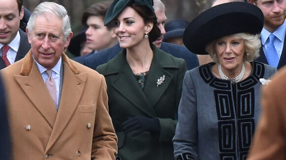 La famille royale britannique à la messe de Noël à Sandringham le 25 décembre 2015