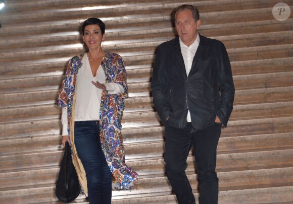 Cristina Cordula officialise avec son compagnon - Cristina Cordula et son compagnon Frédéric Cassin - Soirée de lancement d'Octobre Rose (le mois de lutte contre le cancer du sein) au Palais Chaillot à Paris le 28 septembre 2015.