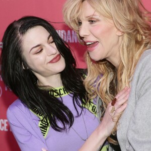 Frances Bean Cobain et sa mère Courtney Love présentent le documentaire "Kurt Cobain: Montage of Heck" au Festival du Film de Sundance à Park City, le 24 janvier 2015.