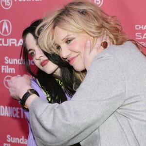 Frances Bean Cobain et sa mère Courtney Love présentent le documentaire "Kurt Cobain: Montage of Heck" au Festival du Film de Sundance à Park City, le 24 janvier 2015.