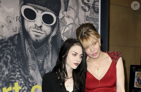 Courtney Love et sa fille Frances Bean Cobain - Première du film "Kurt Cobain: Montage of Heck" à Hollywood. Le 21 avril 2015.