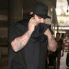 Rob Kardashian arrive à l'aéroport de LAX à Los Angeles. Le 24 mai 2014