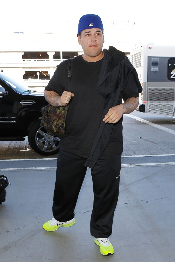 Rob Kardashian à l'aéroport de Los Angeles, le 18 mai 2014