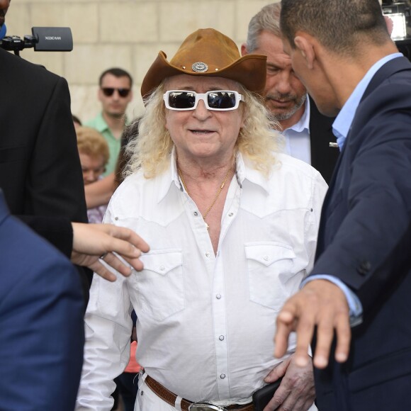 Michel Polnareff - Inauguration de la place Michel Polnareff et ouverture de l'exposition au MuPop (Musée des musiques populaires) qui lui consacre une rétrospective - Montluçon le 20 juin 2015