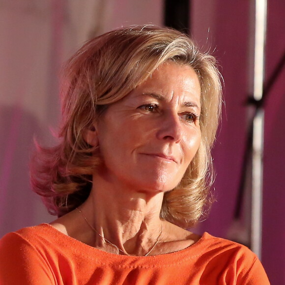 Lancement de la campagne Octobre Rose avec Claire Chazal à la clinique Hartmann à Neuilly sur Seine le 7 octobre 2015.