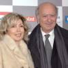 Georges Wolinski et son épouse Maryse lors du 'Festival de L'automobile' au Grand Palais à Paris, le 1er février 2007