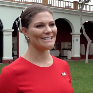 Image de la princesse Victoria de Suède dans le documentaire Aret med Kungafamiljen, documentaire d'une heure de Sara Bull pour la chaîne SVT sur l'année 2015 de la famille royale de Suède.