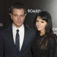 Matt Damon et sa femme Luciana Barroso - Gala du National Board of Review à New York le 5 janvier 2016