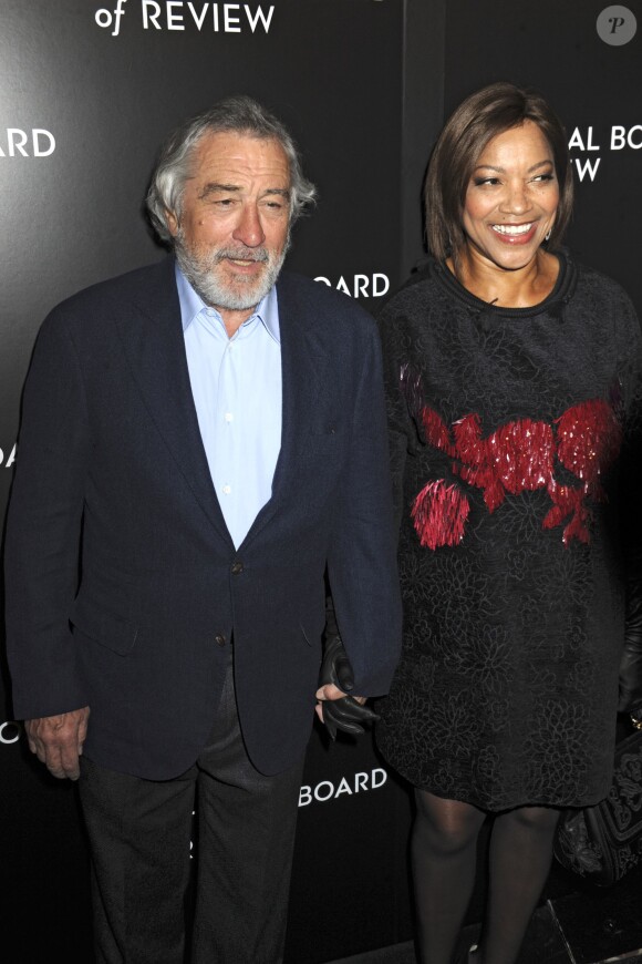Robert De Niro et sa femme Grace Hightower - Gala du National Board of Review à New York le 5 janvier 2016